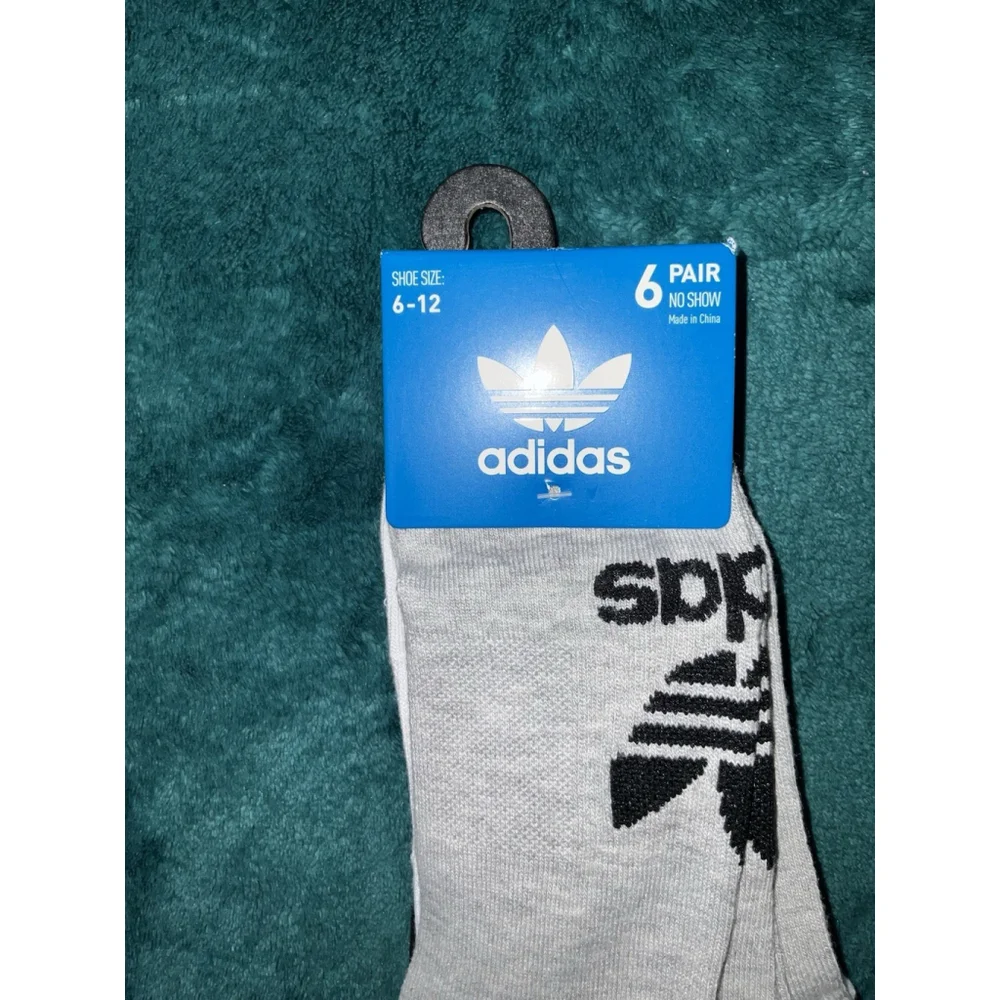 adidas Originals‎ Mens Classic Trefoil Superlite No Show Socks (6-Pair), Multi